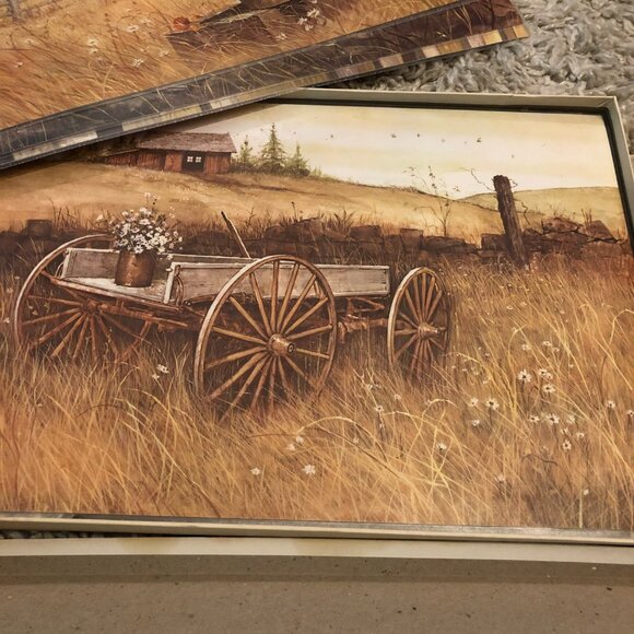 Country Moods Placemats & Coasters Set Washable & Reversible VTG - Picture 7 of 9